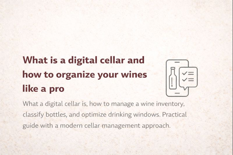 What is a digital cellar and how to organize your wines like a pro