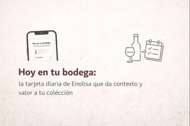 Hoy en tu bodega: la tarjeta diaria de Enolisa que da contexto y valor a tu colección