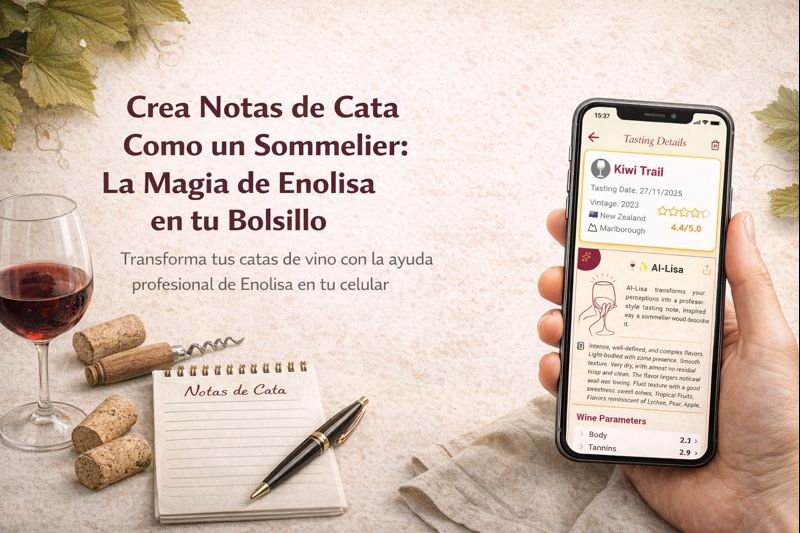 Cómo crear notas de cata con Enolisa