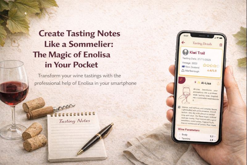 How to write wine tasting notes with Enolisa