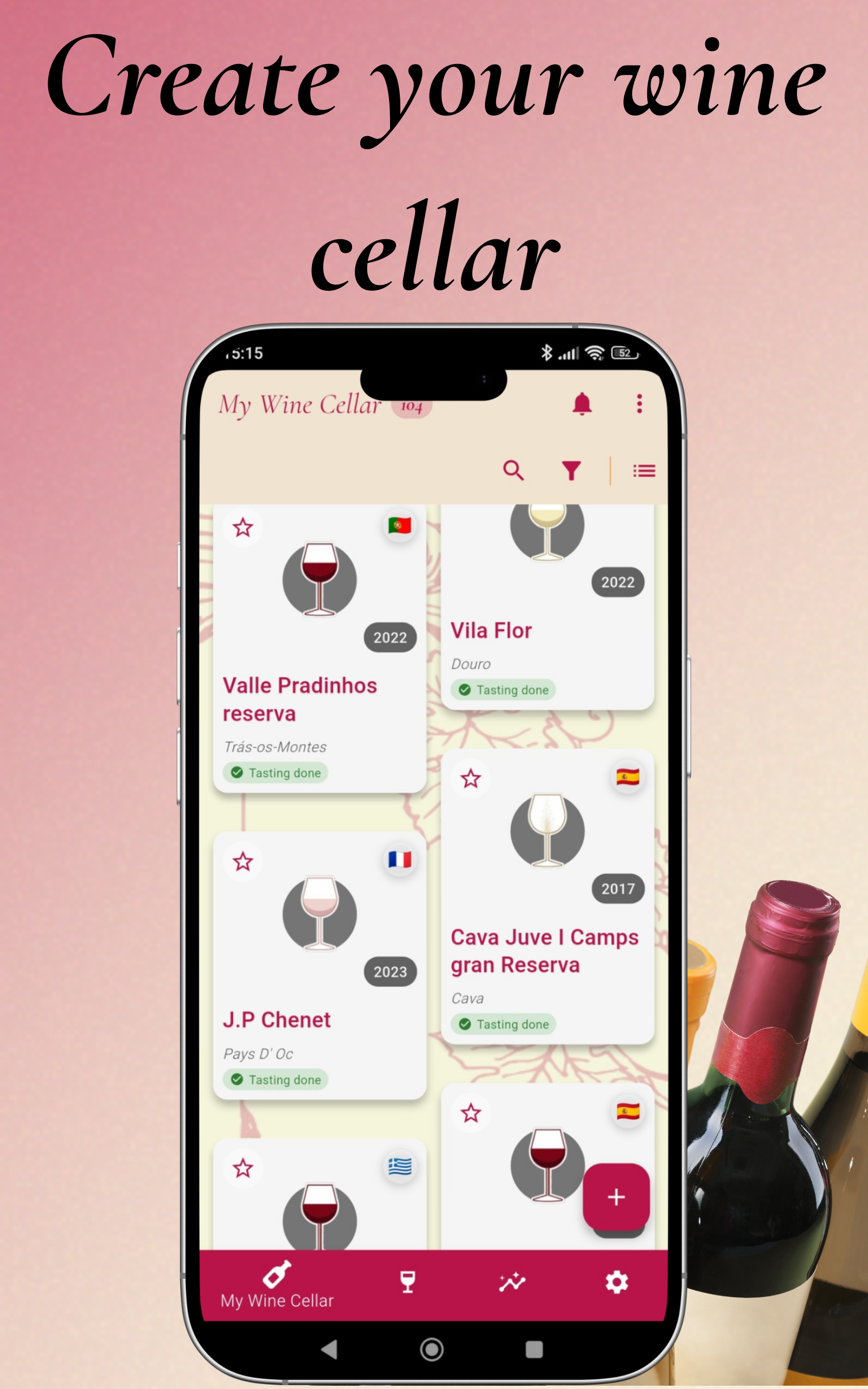 Create your wine cellar